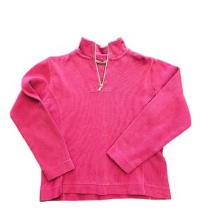 Tommy Bahama Aruba half zip sweater/sweatshirt in deep maroon color.